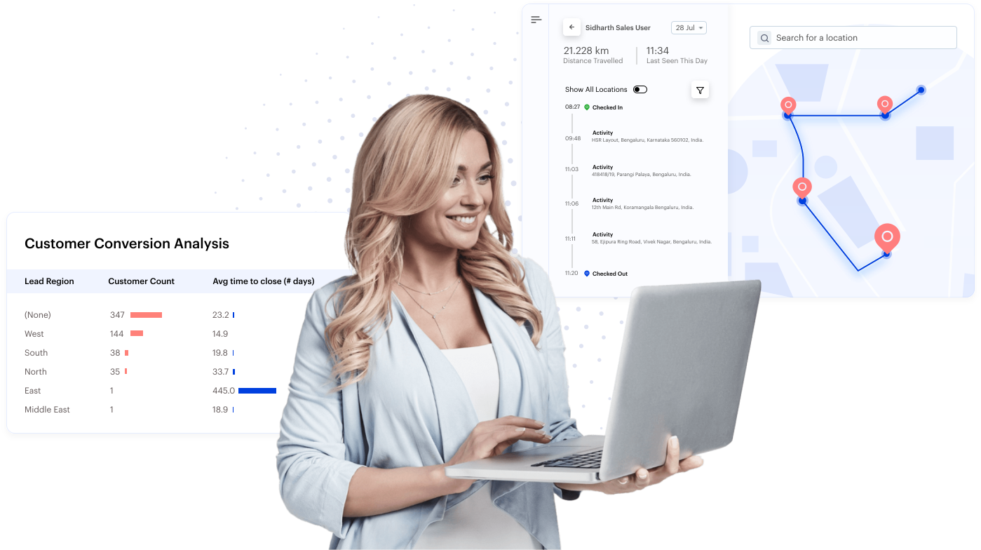 Sales dashboard illustration